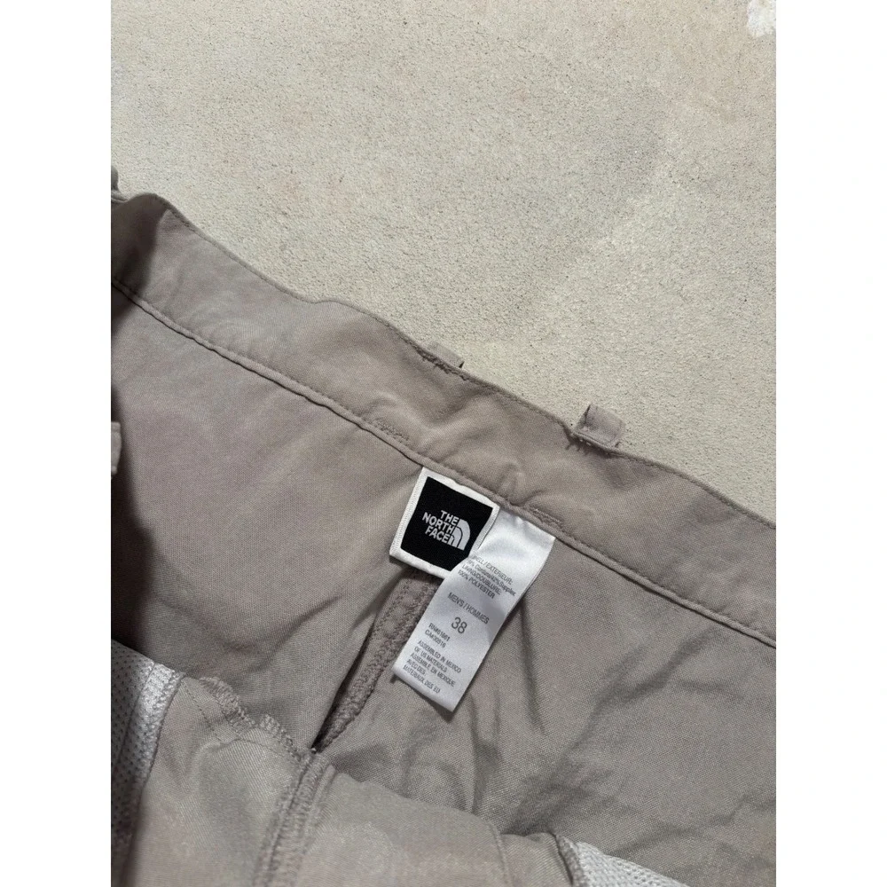The North Face Mens Tan Khaki Hiking Pants Elastic Cuff 38 Fits 36x32